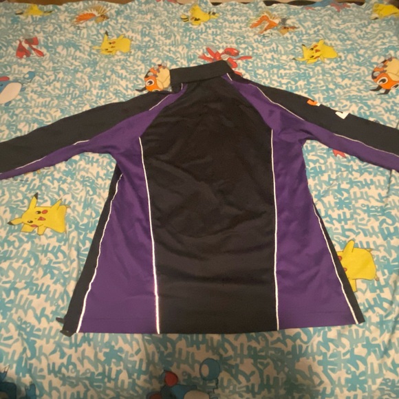 FedEx Express Stan Herman Uniform Long Sleeve Polo Black Purple Large Regular - Picture 7 of 7